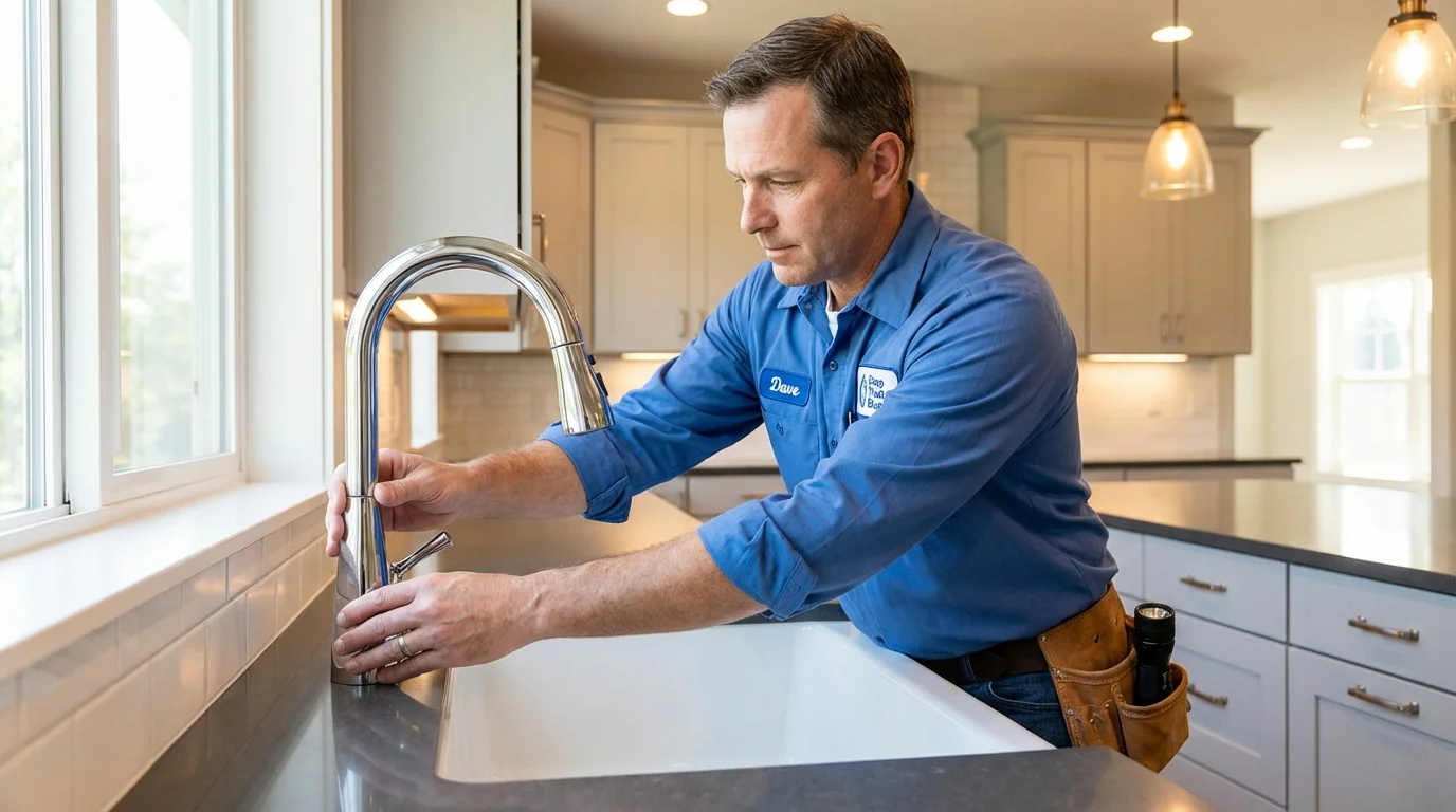Kitchen faucet installation by Johns Plumbing LLC in Walla Walla