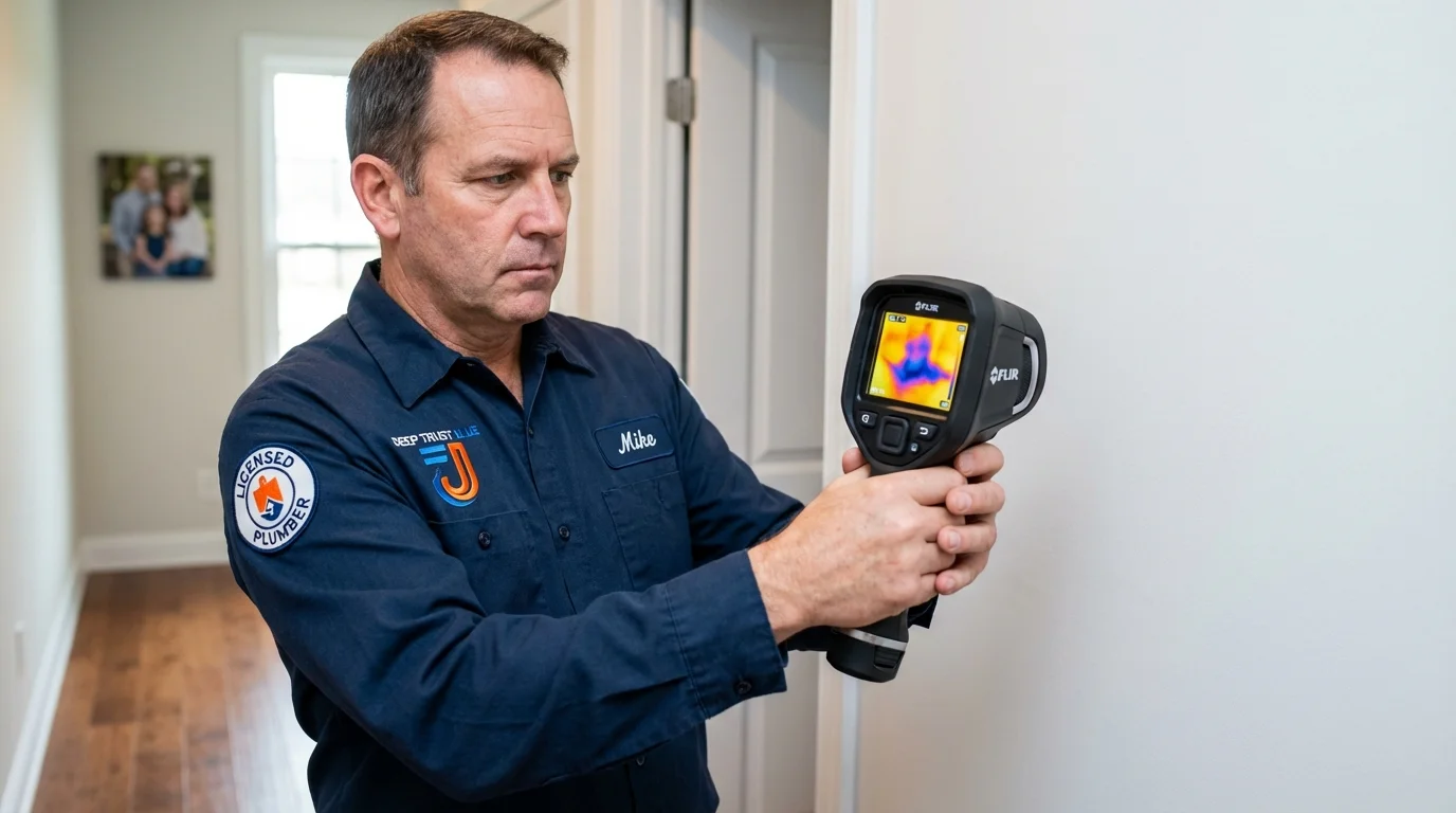 Thermal imaging leak detection by Johns Plumbing LLC in Walla Walla